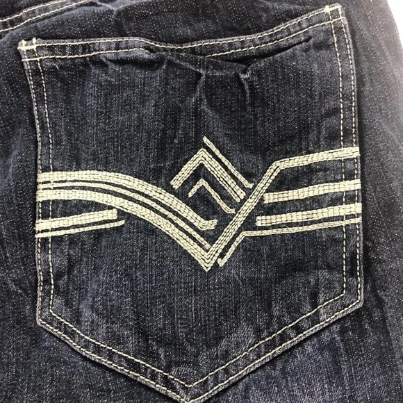 Ecko Unltd Men's Rhino Jeans 40x32 Straight Fit Blue Denim Embroidered Y2K 90s - Picture 15 of 15